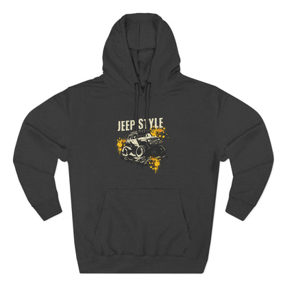Men's Jeep Style Fleece Hoodie - Adventure Ready Apparel - CreativeRino