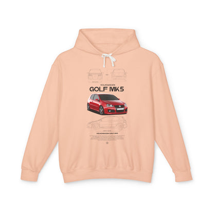Volkswagen Golf MK5 Unisex Lightweight Hooded Sweatshirt – Car Enthusiast Hoodie - CreativeRino