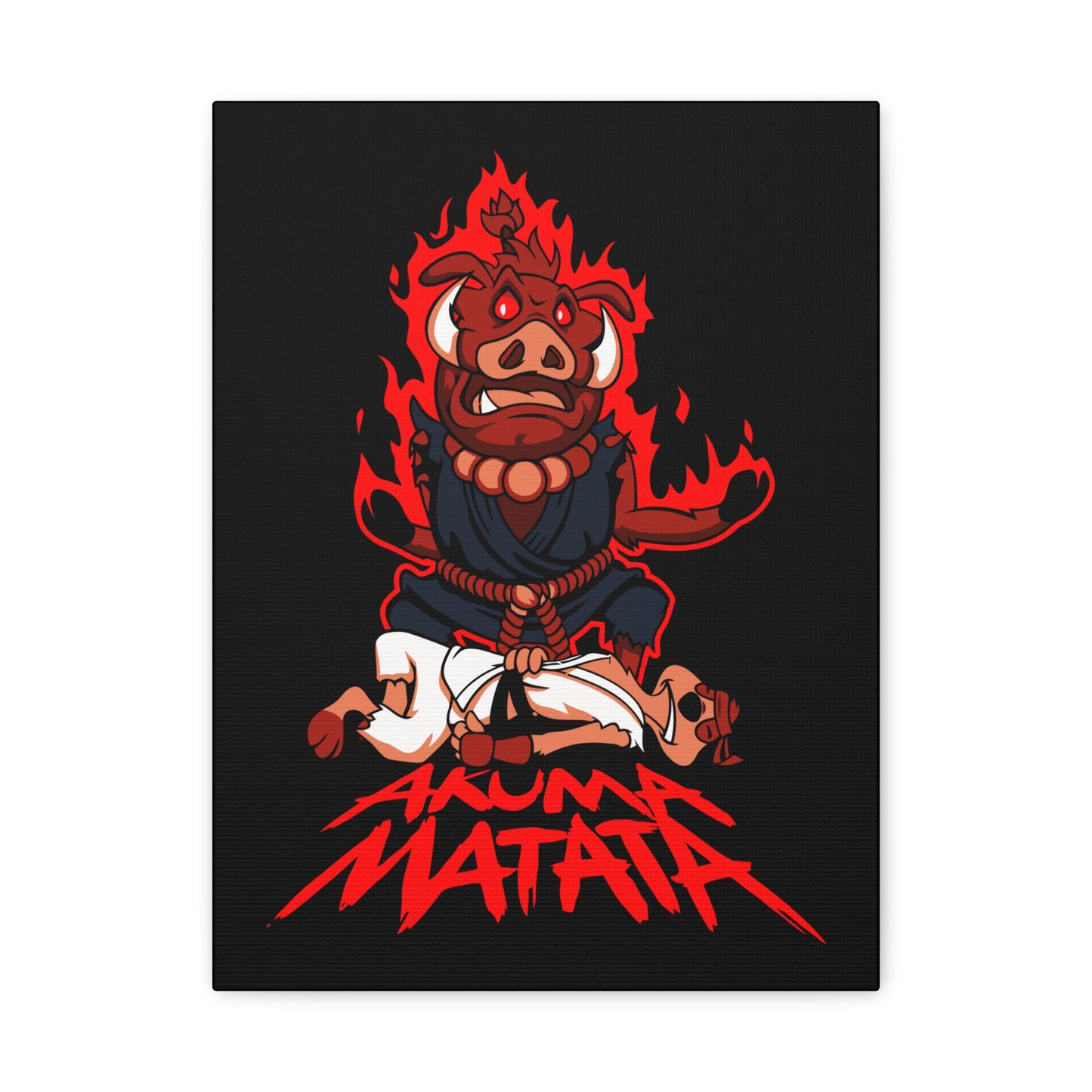 Akuma Matata Canvas Art - Vibrant, Stretched Wall Decor for Home & Office - CreativeRino