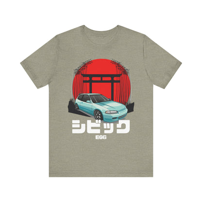 Hinda Civic Estilo Car Art Tee - Retro Aesthetic Automotive T-Shirt - CreativeRino