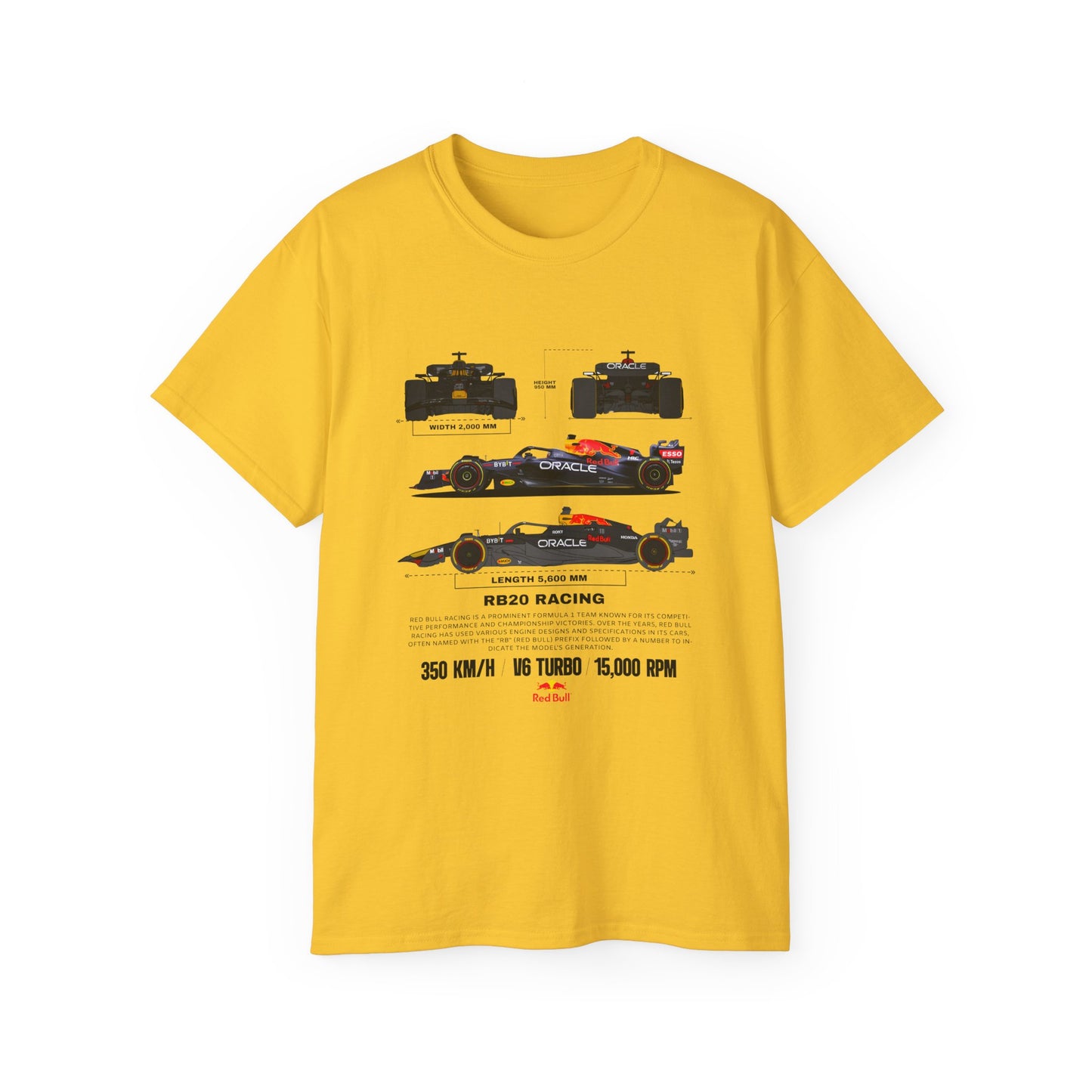 RB20 Racing Unisex Ultra Cotton Tee - Perfect T-shirt for Motorsport Fans - CreativeRino