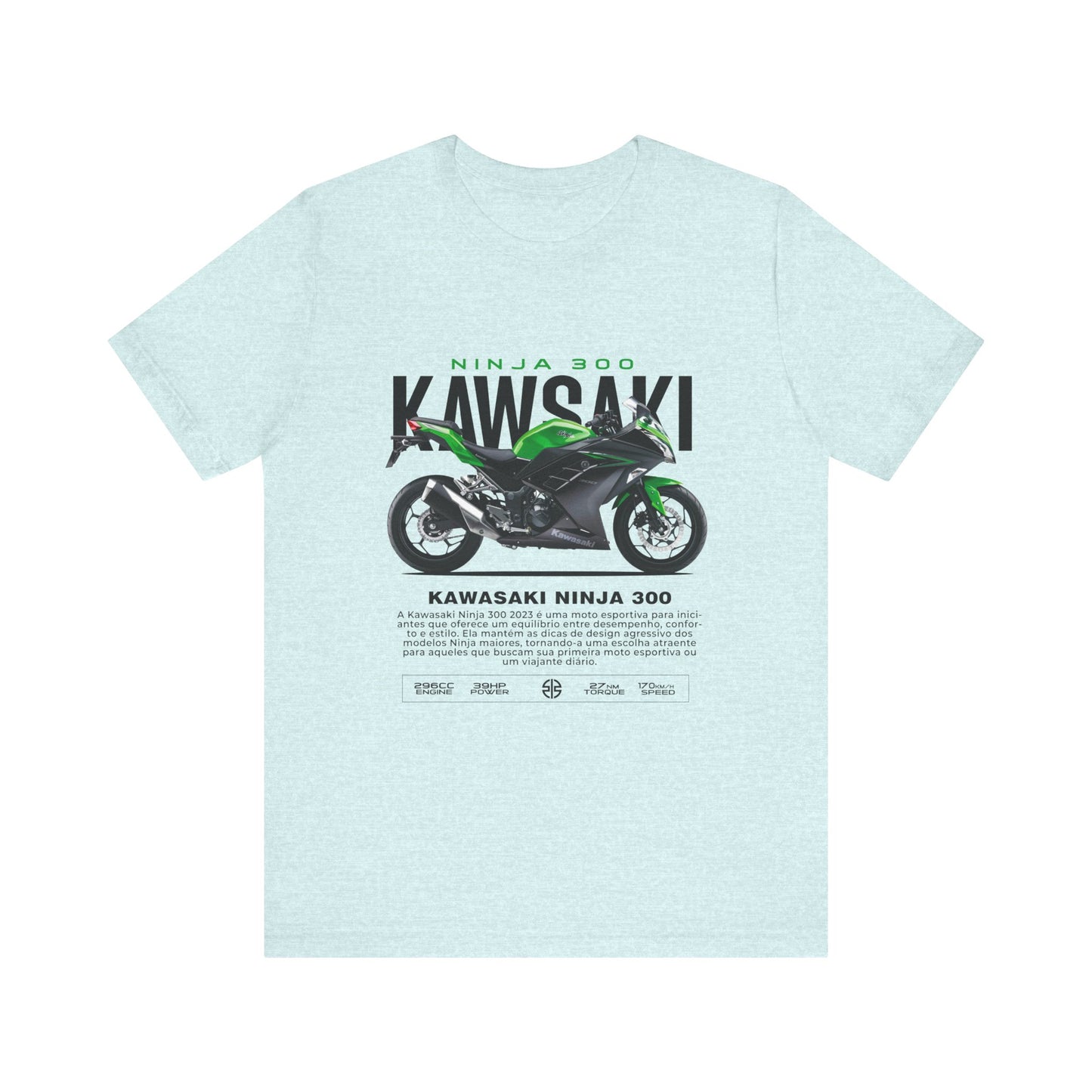 Kawasaki Ninja 300 Unisex T-Shirt - Vintage Motorcycle Graphic Tee - CreativeRino