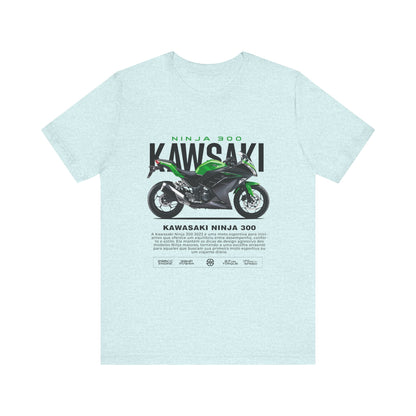 Kawasaki Ninja 300 Unisex T-Shirt - Vintage Motorcycle Graphic Tee - CreativeRino