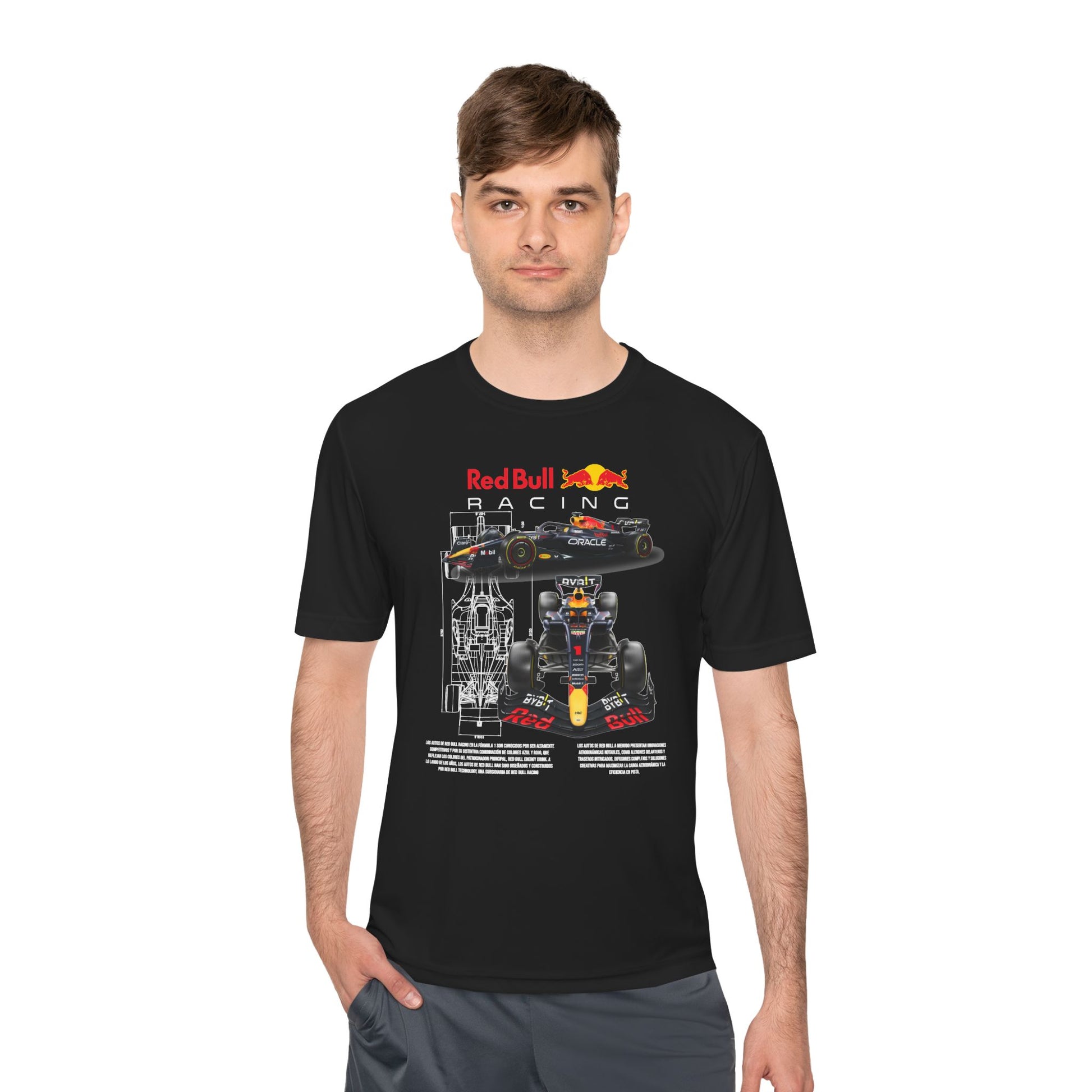 Red Bull Racing Unisex Moisture Wicking Tee for Motorsport Enthusiasts - CreativeRino
