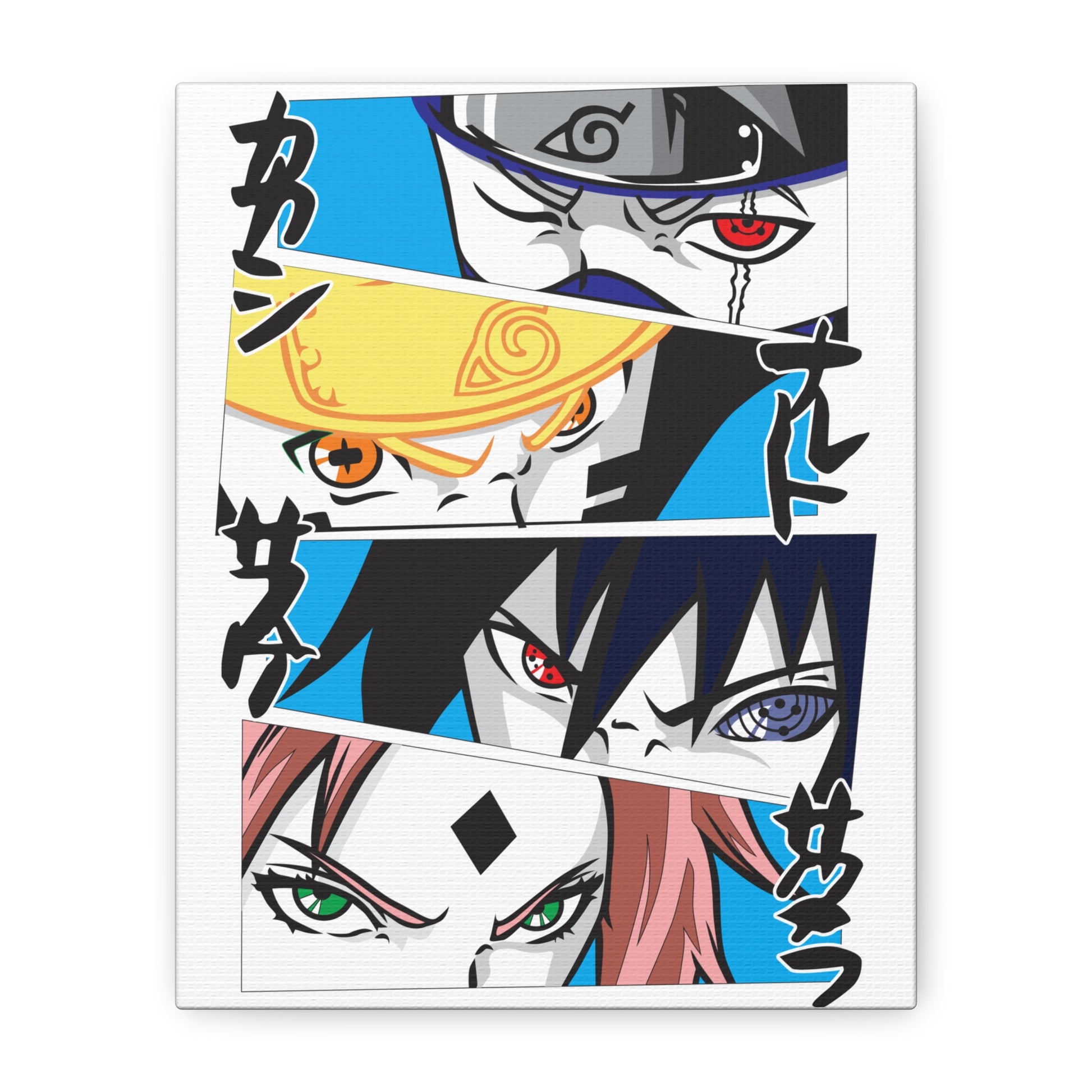 Anime Character Canvas Wall Art - Naruto Squad Design - CreativeRino