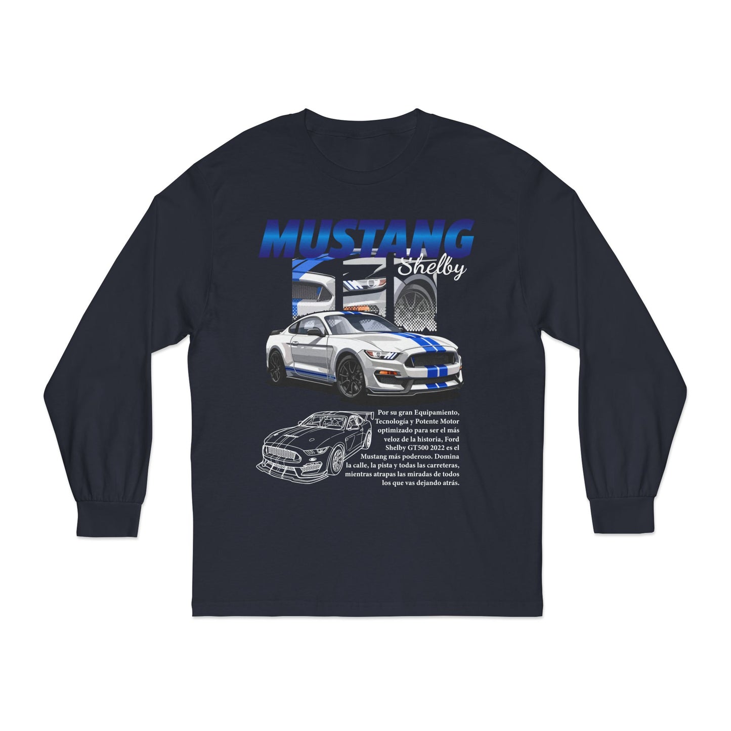 Mustang Shelby Unisex Classic Long Sleeve T-Shirt - Perfect Gift for Car Enthusiasts - CreativeRino