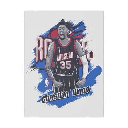 Christian Wood NBA Wall Art Canvas Print - Houston Rockets Decor - CreativeRino