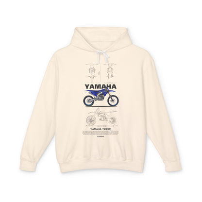 Yamaha VZ250 Unisex Lightweight Hooded Sweatshirt - Motorcycle Design - CreativeRino