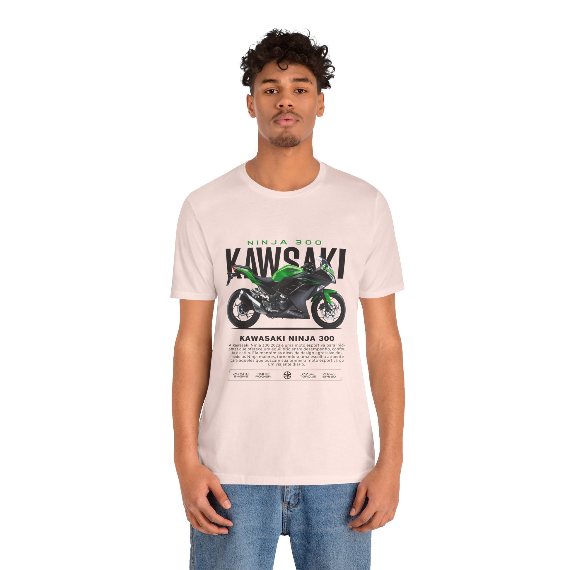 Kawasaki Ninja 300 Unisex T-Shirt - Vintage Motorcycle Graphic Tee - CreativeRino