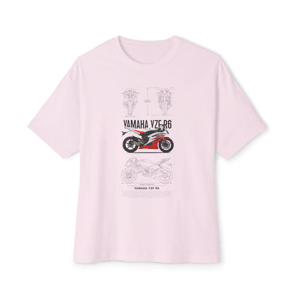 Yamaha VZ-R6 Unisex Oversized Boxy Tee - Motorcycle Graphic T-shirt - CreativeRino