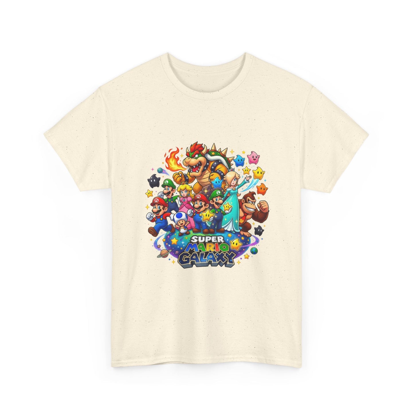 Gaming Characters Graphic Tee — "Mario Galaxy" Colorful Arcade Crew T-Shirt Printify