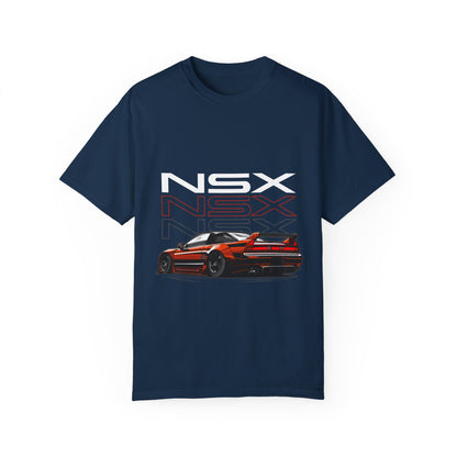 NSX Unisex Garment-Dyed T-Shirt - Retro Car Enthusiast Apparel - CreativeRino