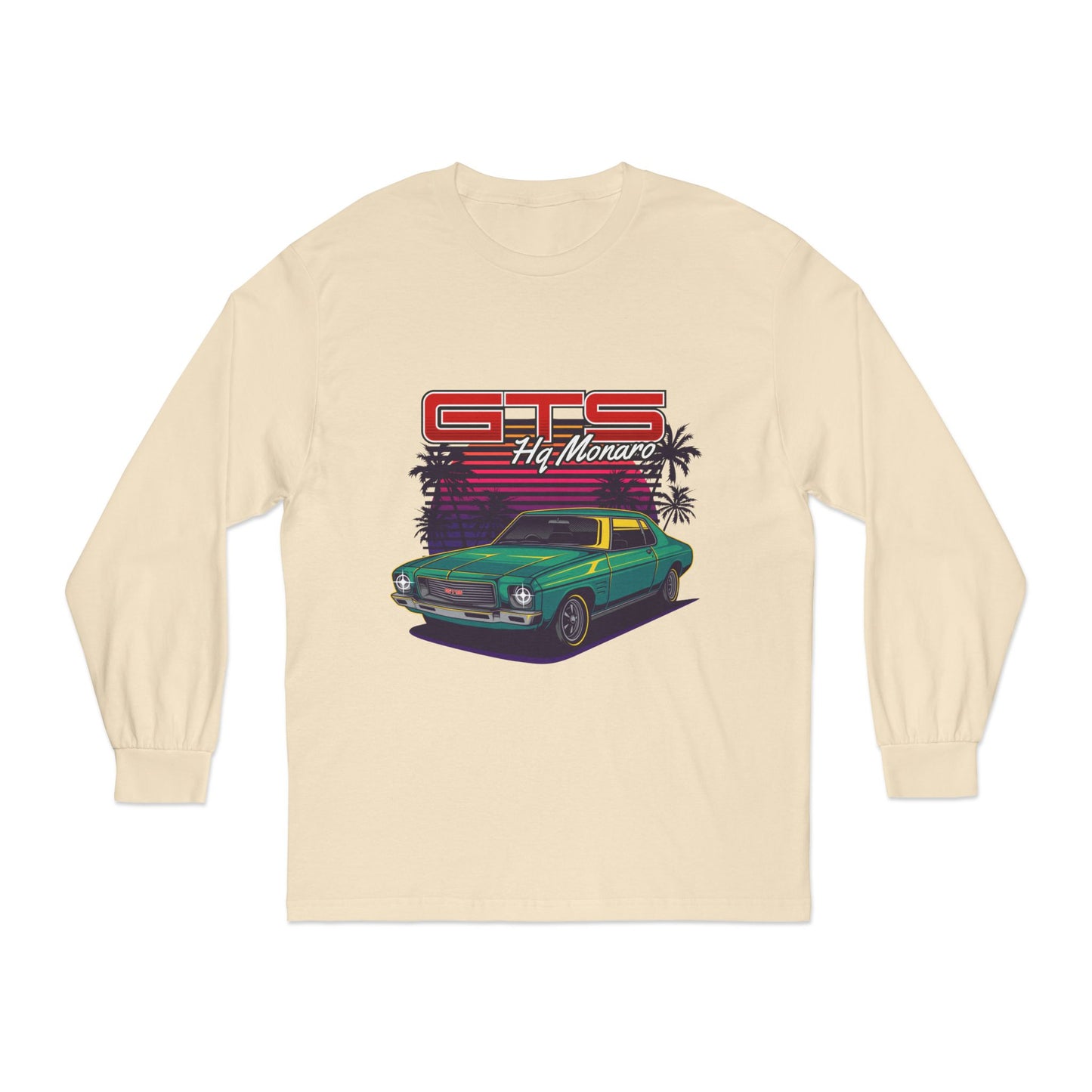 Retro GTS Car Long Sleeve T-Shirt for Car Enthusiasts - CreativeRino