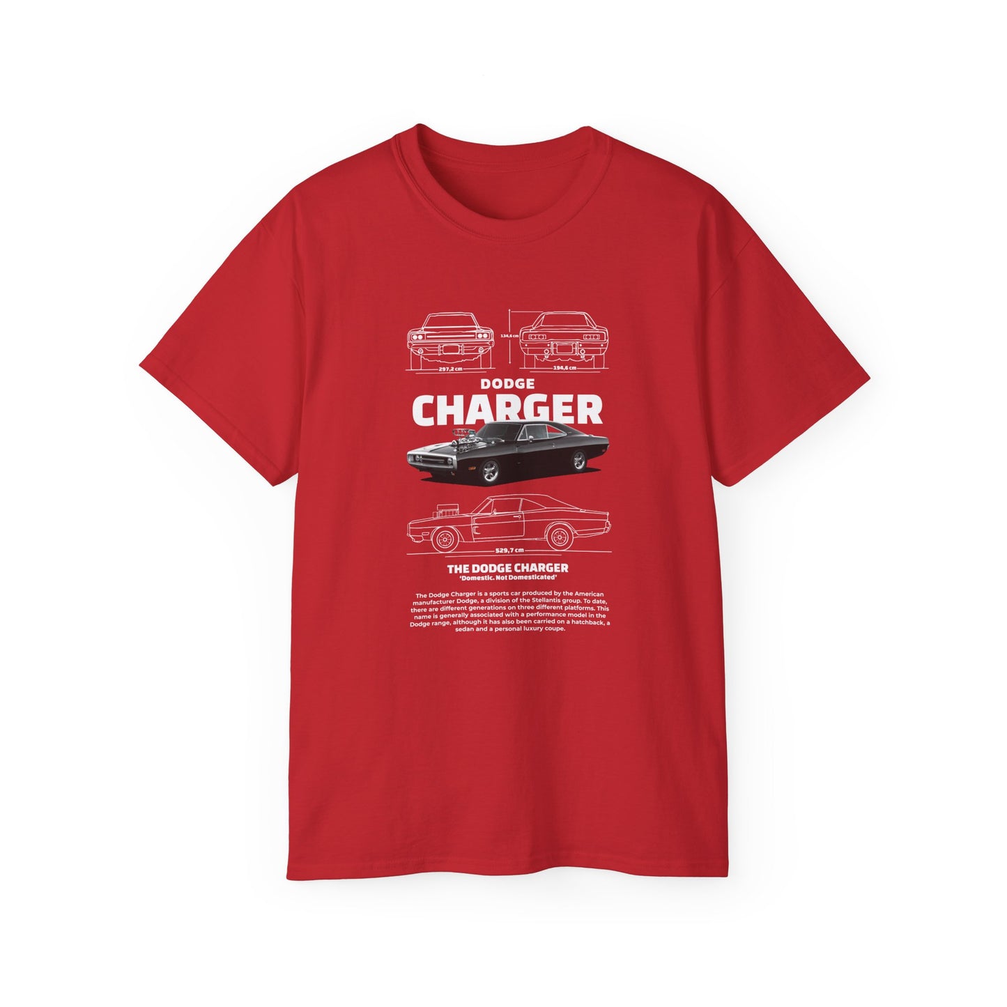 Dodge Charger 1970 Graphic Unisex Tee - Perfect T-shirt for Car Enthusiasts - CreativeRino