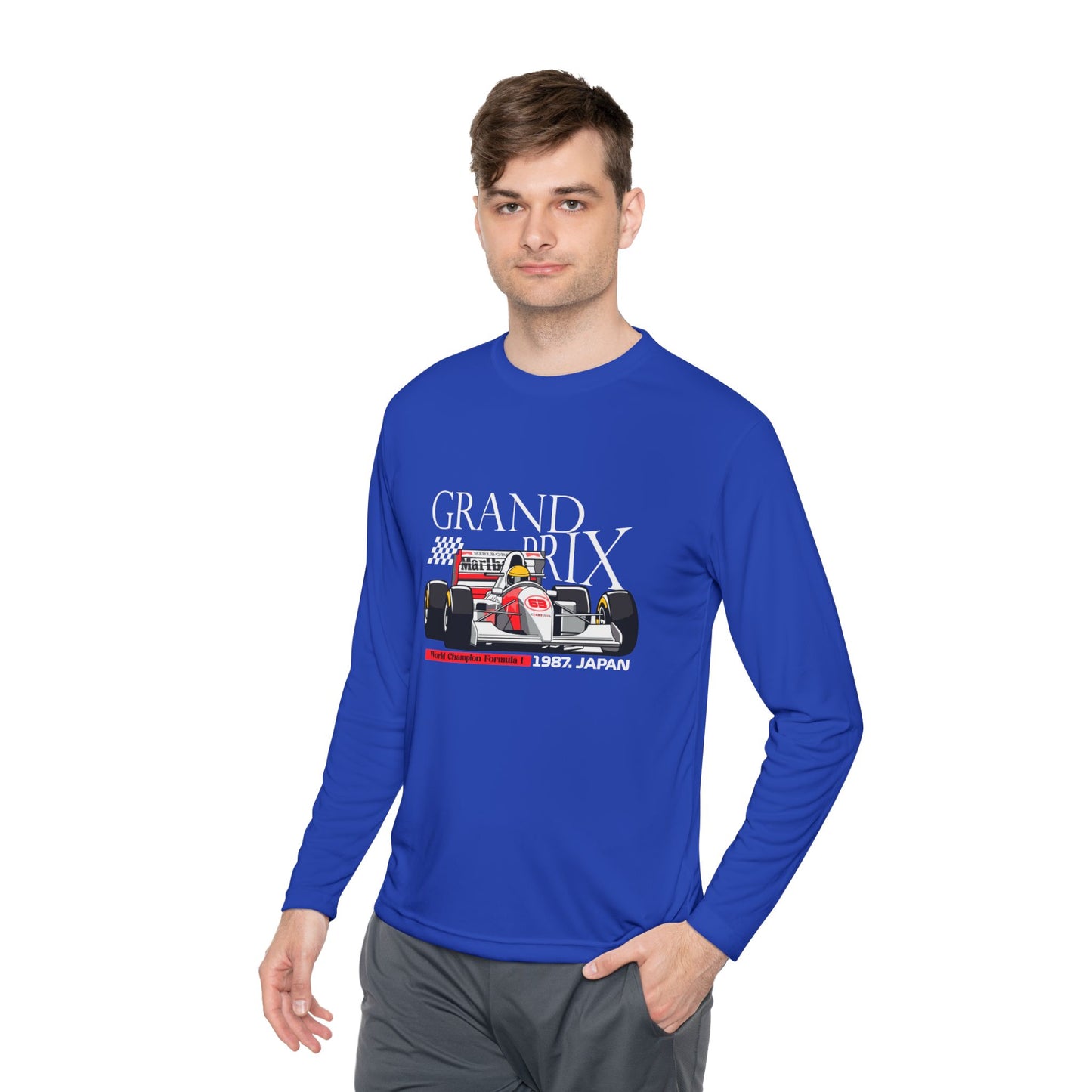 Grand Prix Japan Racing Unisex Lightweight Long Sleeve Tee - Perfect Gift for Motorsports Fans - CreativeRino