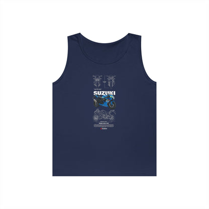 Suzuki GSX-R 600 Motorcycle Tank Top - Unisex Heavy Cotton - CreativeRino