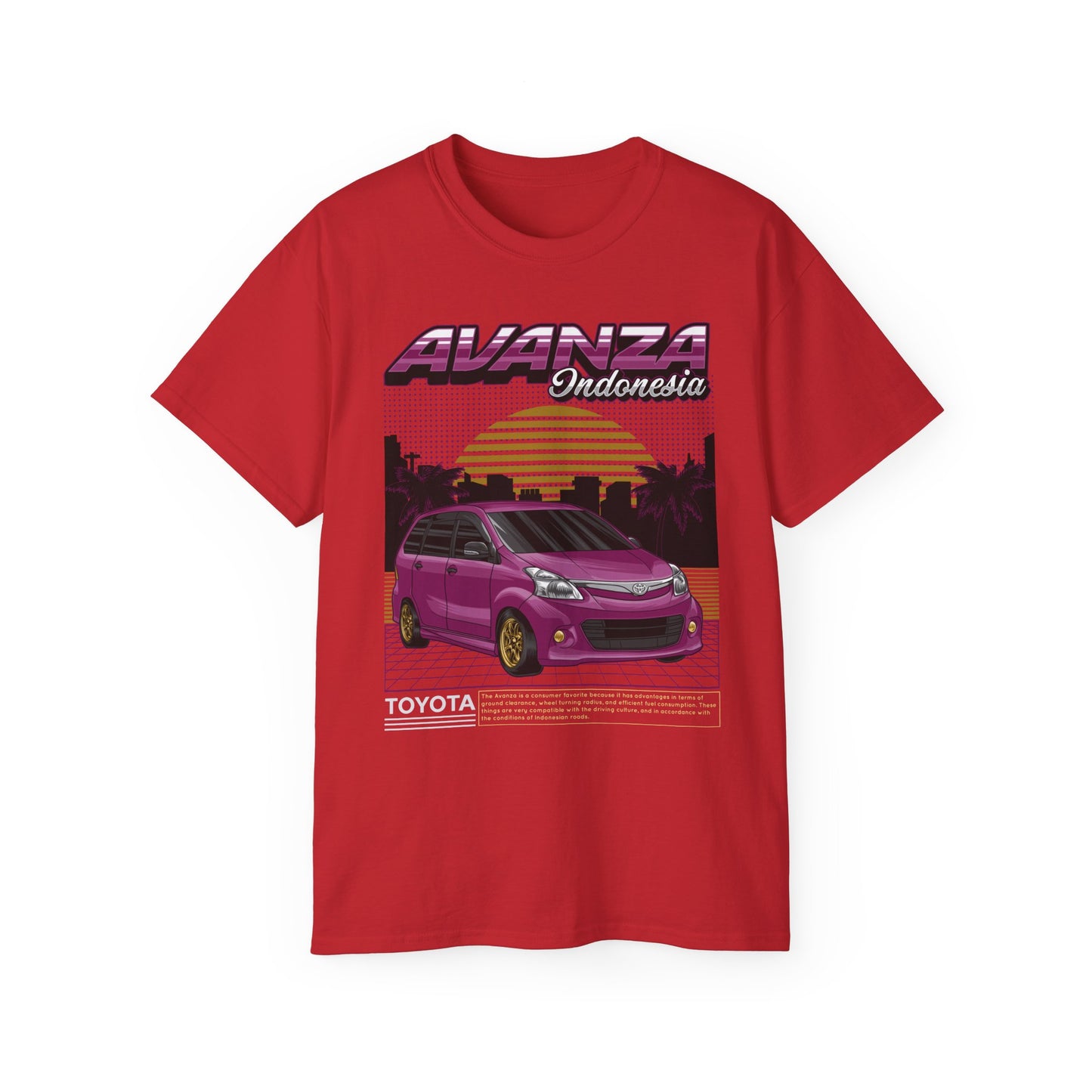 Retro Toyota Avanza Graphic Tee - Perfect T-shirt for Car Enthusiasts - CreativeRino