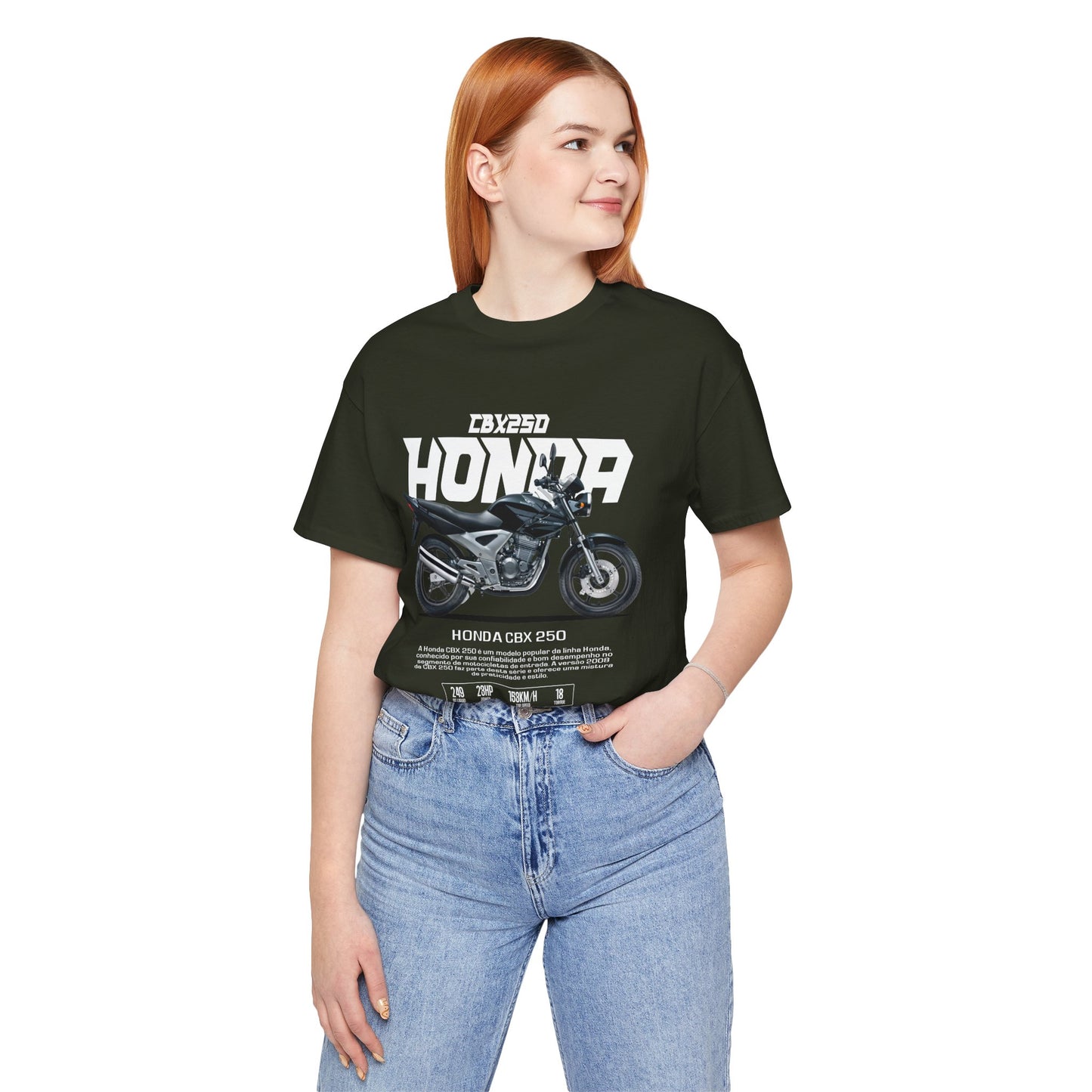 Honda CBX 250 Motorcycle Unisex Tee - Retro Style Short Sleeve T-shirt - CreativeRino
