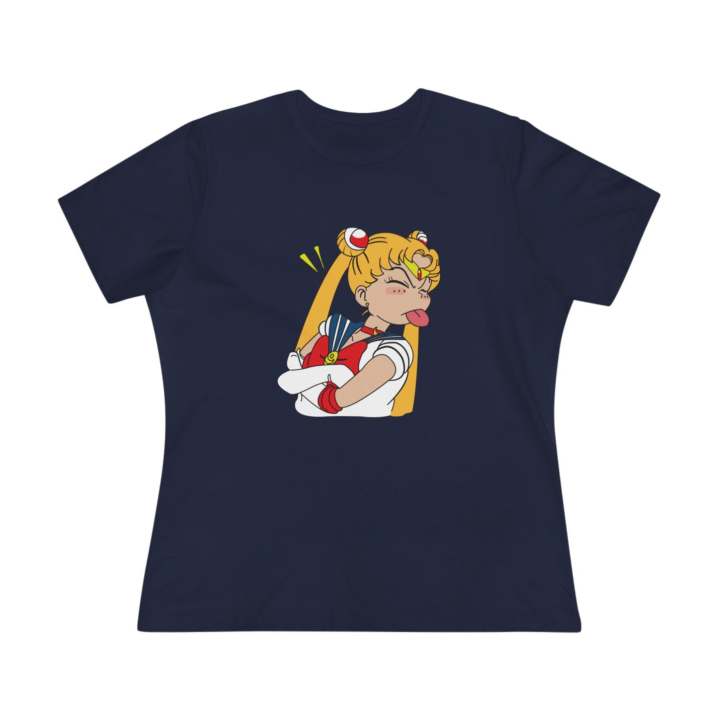 Sailor Moon Women's Cotton Tee - Fun Graphic Tee for Anime Lovers - CreativeRino