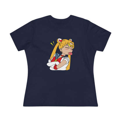 Sailor Moon Women's Cotton Tee - Fun Graphic Tee for Anime Lovers - CreativeRino