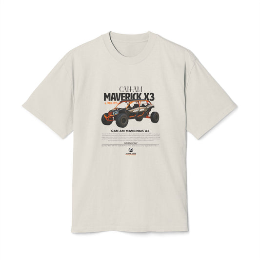 Maverick X3 Graphic Tee - Unisex Heavy Faded T-Shirt for Off-Road Enthusiasts - CreativeRino