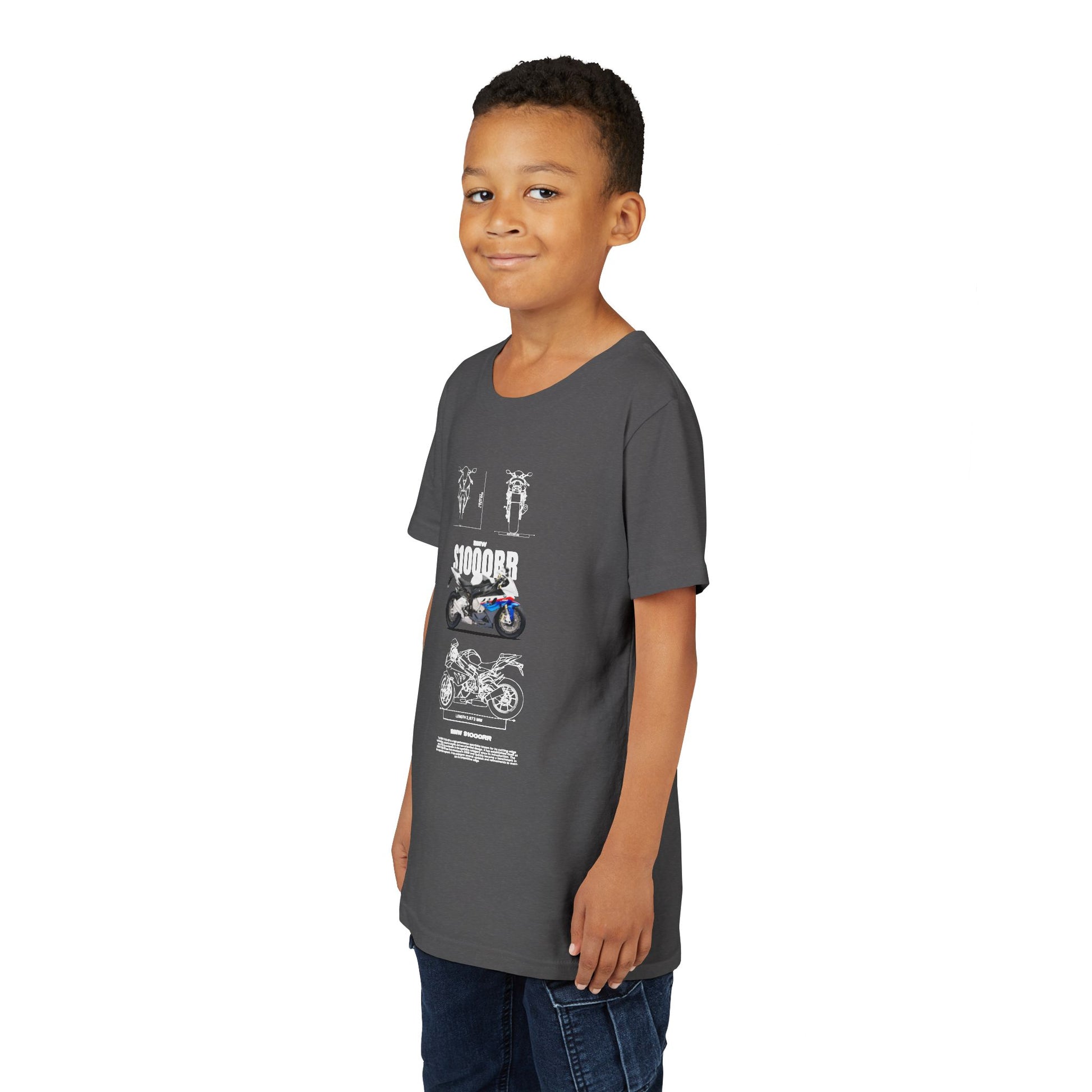 BMW S1000RR Youth Short Sleeve Tee - Perfect for Young Riders - CreativeRino