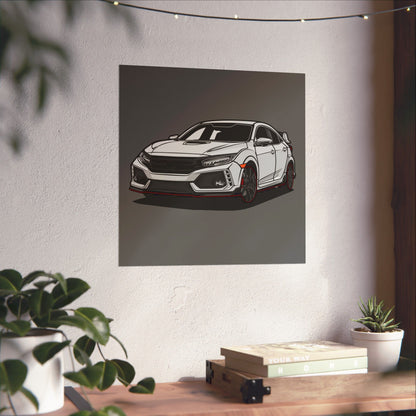 Car Enthusiast Matte Square Posters - Stylish Automotive Wall Art - CreativeRino