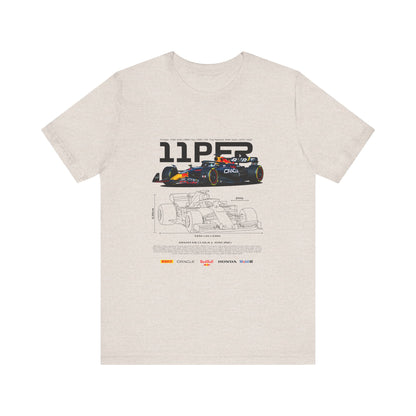 Sergio Perez F1 Racing-Inspired Unisex Short Sleeve Tee | Car T-shirt - CreativeRino
