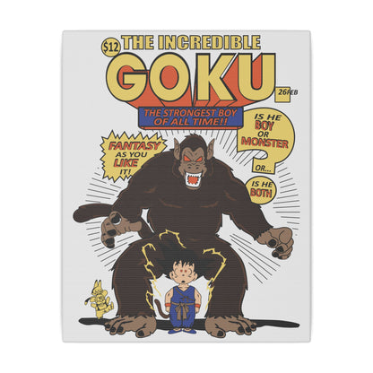 Dragon Ball Goku Matte Canvas, Stretched, 0.75 - CreativeRino
