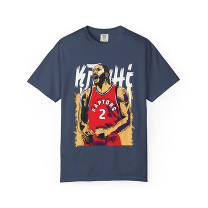 Kawhi Leonard Basketball T-shirt for Fans | Unisex Garment-Dyed Tee - CreativeRino