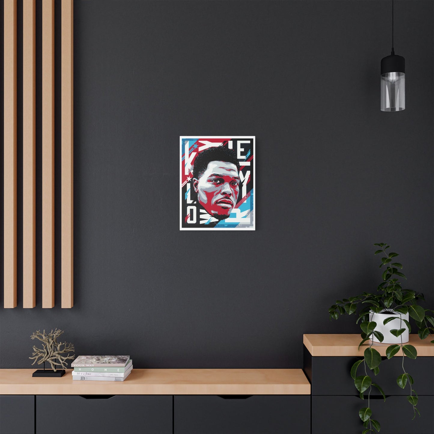 Kyle Lowry Vibrant Satin Canvas Wall Art – NBA Portrait of a Star Player - CreativeRino