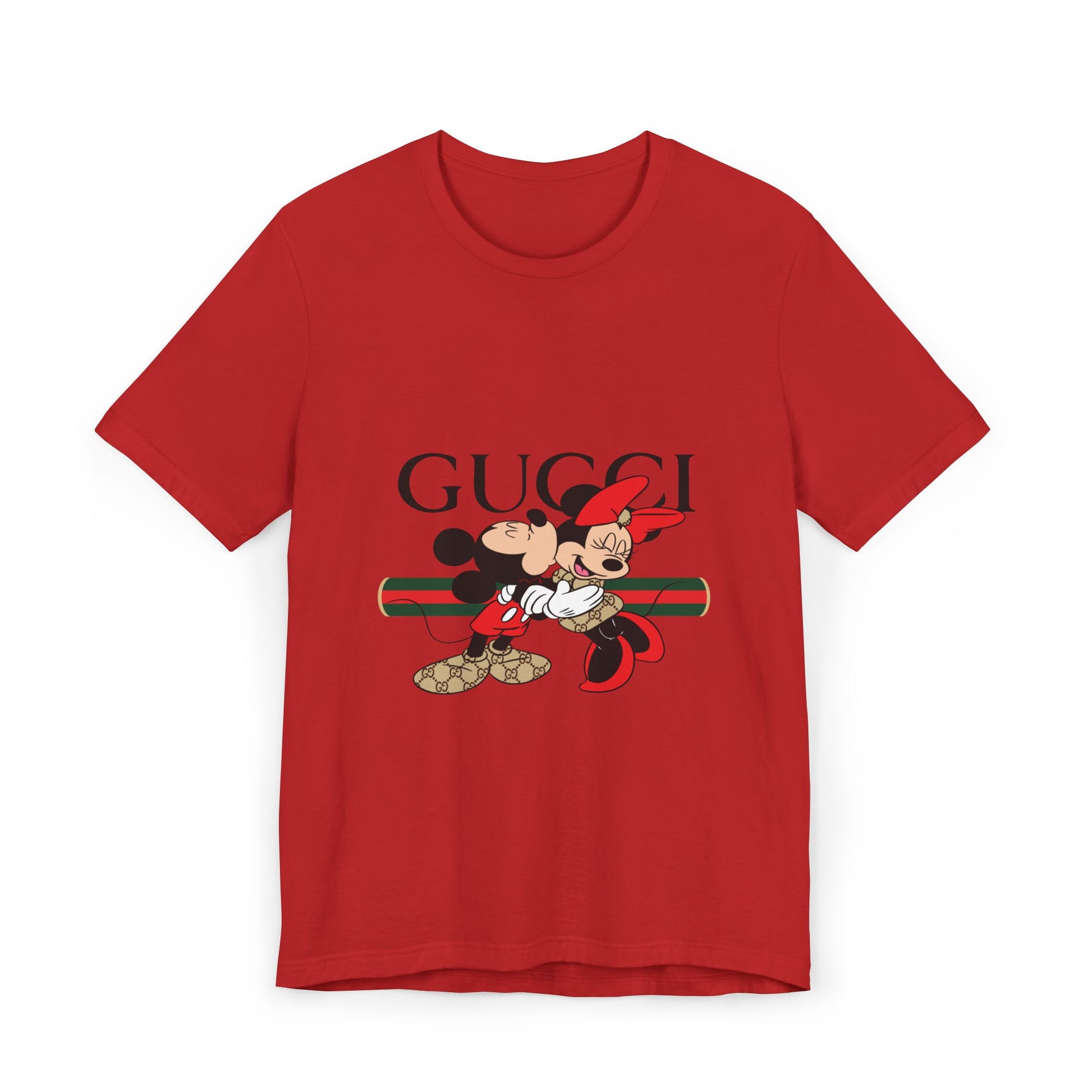 Gucci Mickey & Minnie Unisex T-Shirt, Fun Graphic Tee, Disney Fashion, Gift for Disney Lovers, Cute Casual Wear, Holiday Apparel - CreativeRino