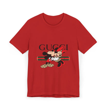 Gucci Mickey & Minnie Unisex T-Shirt, Fun Graphic Tee, Disney Fashion, Gift for Disney Lovers, Cute Casual Wear, Holiday Apparel - CreativeRino