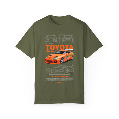 Toyota Supra MK4 Dast and Furious Graphic T-Shirt | Unisex Car Enthusiast Tee - CreativeRino