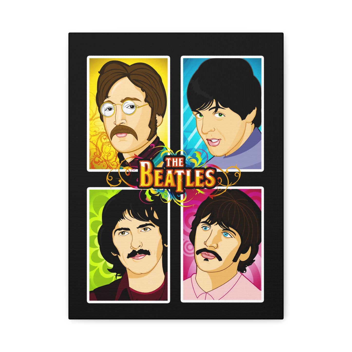 The Beatles Art Canvas – Iconic Stretched Wall Décor - CreativeRino