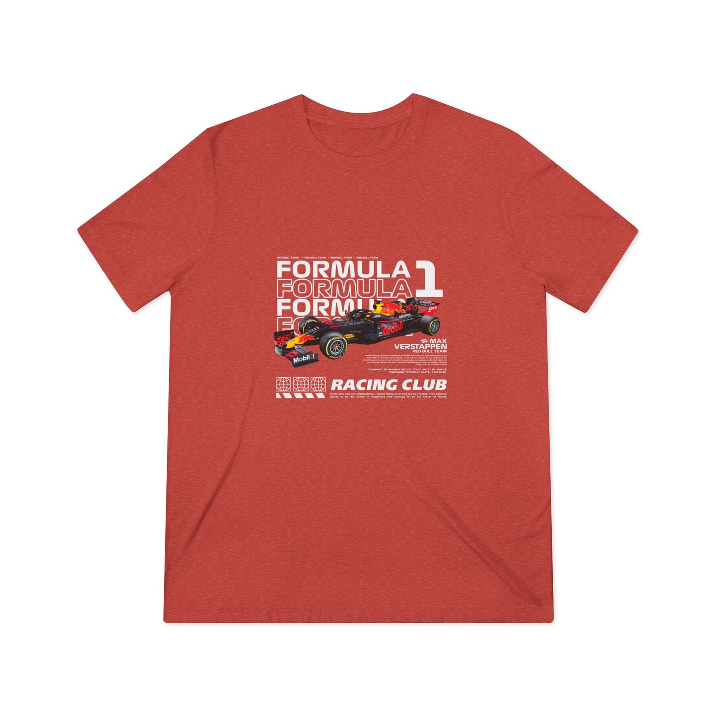 Formula 1 Max Verstappen Racing Club Unisex Triblend Tee - Motorsport Fan Apparel - CreativeRino