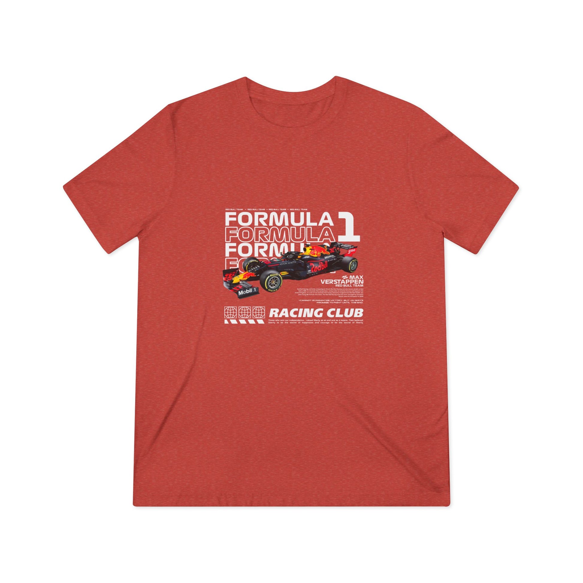 Formula 1 Max Verstappen Racing Club Unisex Triblend Tee - Motorsport Fan Apparel - CreativeRino