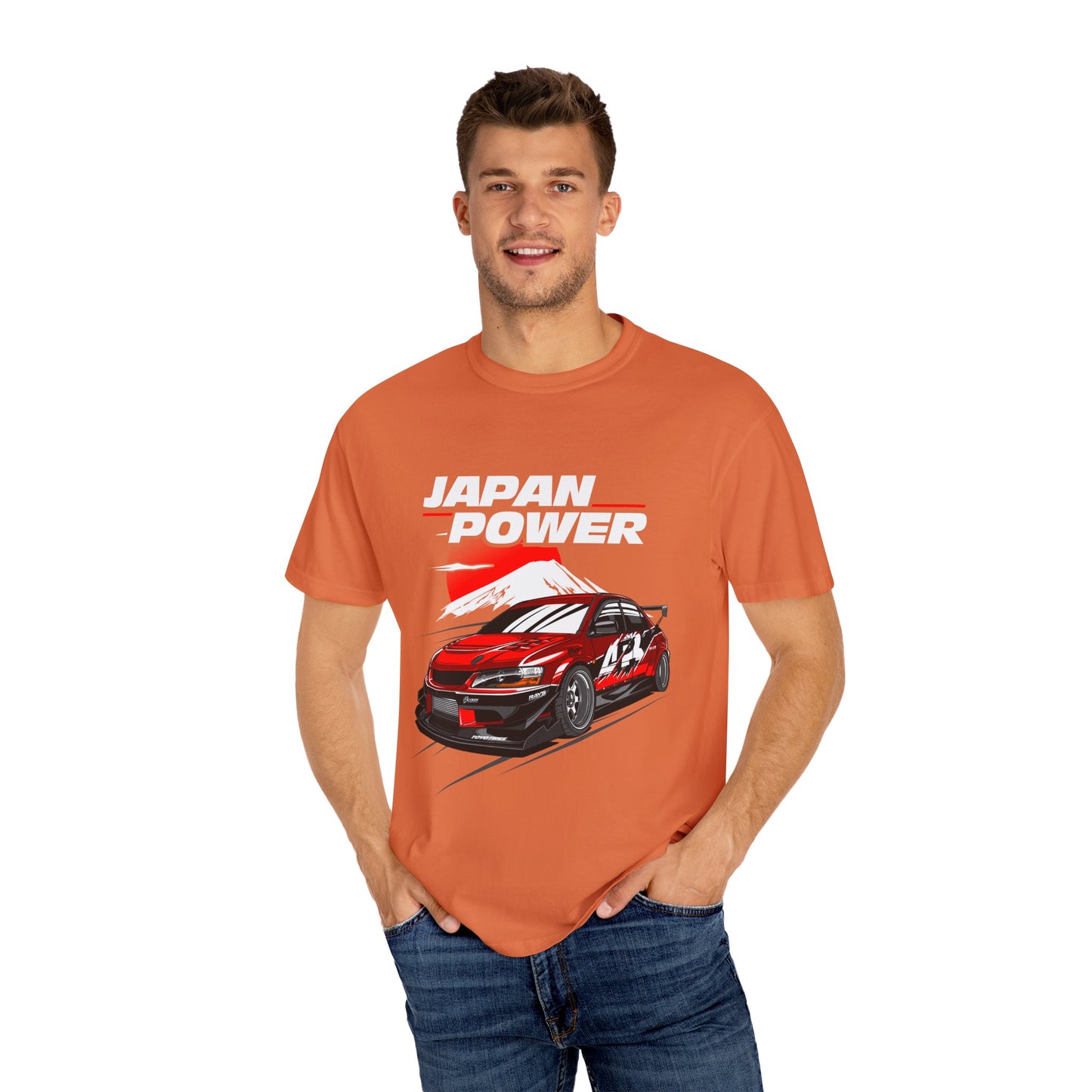 Japan Power Unisex T-Shirt - Vintage Car Design for Automotive Enthusiasts - CreativeRino