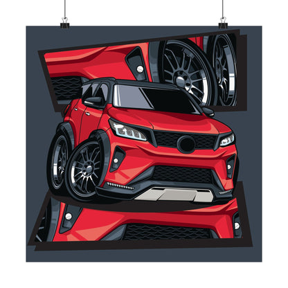 Stylish Matte Square Car Posters - Perfect Poster for Automotive Enthusiasts - CreativeRino