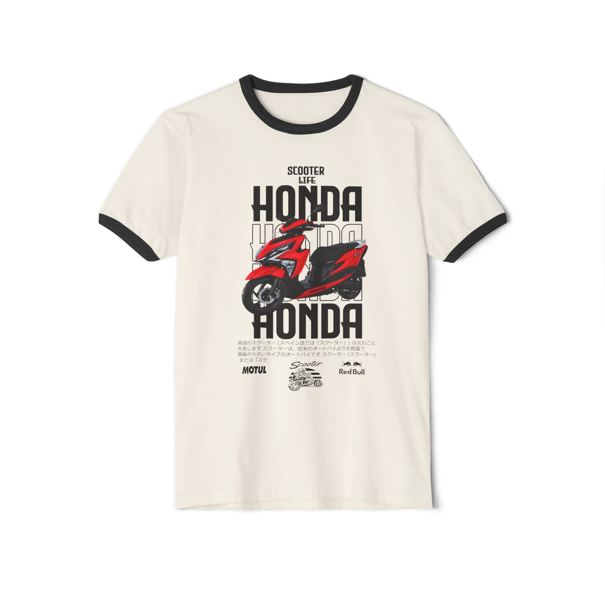 Honda Scooter Life Unisex Cotton Ringer T-Shirt - CreativeRino