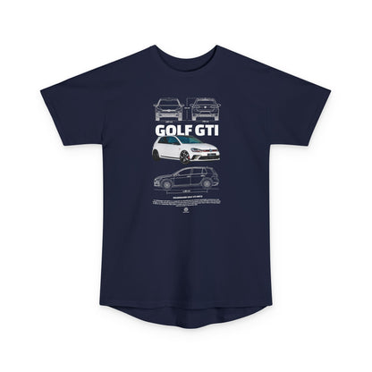 Volkswagen Golf GTI Urban Car Print Unisex Long Body Tee - CreativeRino