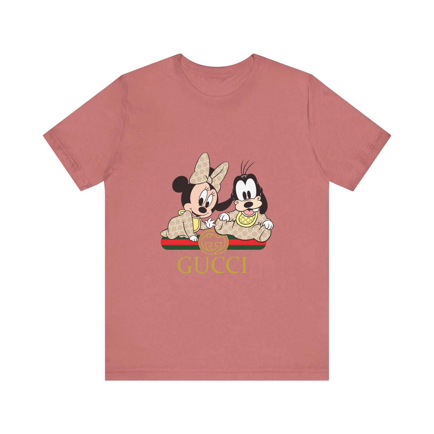 Mickey & Goofy Gucci Inspired Tee - Unisex Jersey Short Sleeve T-shirt - CreativeRino