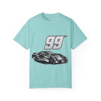Racing Car Graphic Unisex Garment-Dyed T-shirt - CreativeRino