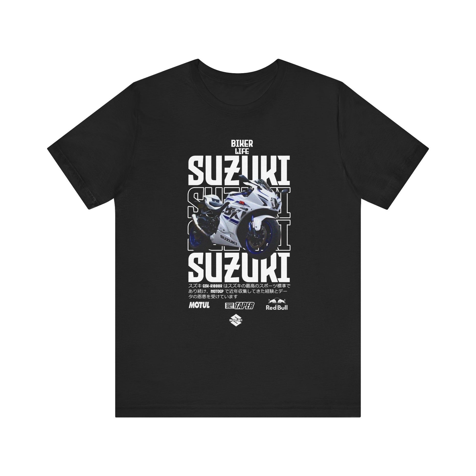 Biker Life Suzuki Unisex Short Sleeve Tee - Perfect T-shirt for Motorcycle Enthusiasts - CreativeRino