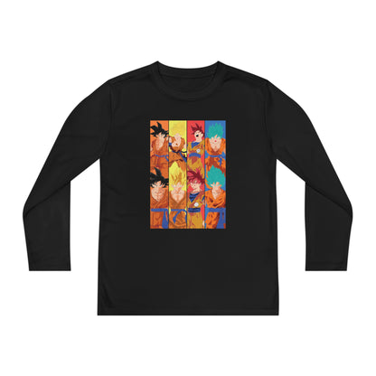Dragon Ball Z Youth Long Sleeve Tee - Colorful Anime Character T-shirt - CreativeRino