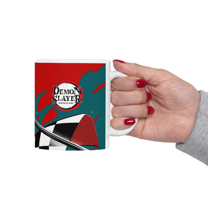 Anime-Inspired Ceramic Mug - Demon Slayer Design - CreativeRino