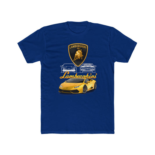 Lamborghini Graphic Unisex Cotton Crew T-shirt - CreativeRino