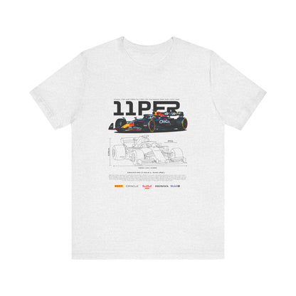 Sergio Perez F1 Racing-Inspired Unisex Short Sleeve Tee | Car T-shirt - CreativeRino
