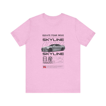 Nissan Skyline Graphic Tee - Elevate Your Drive - CreativeRino