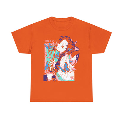 Butterfly Dreams Unisex Heavy Cotton Tee | Demon Slayer Inspired T-shirt Design - CreativeRino